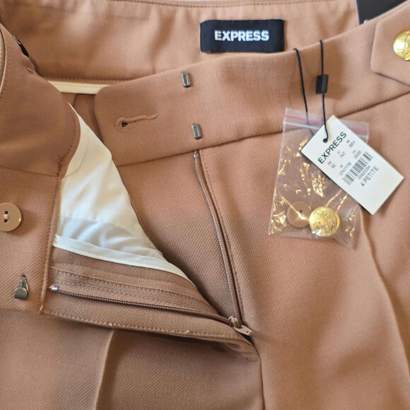 Express Carmel Fitted Dress Pants sz. 4 Petite - Picture 5 of 7